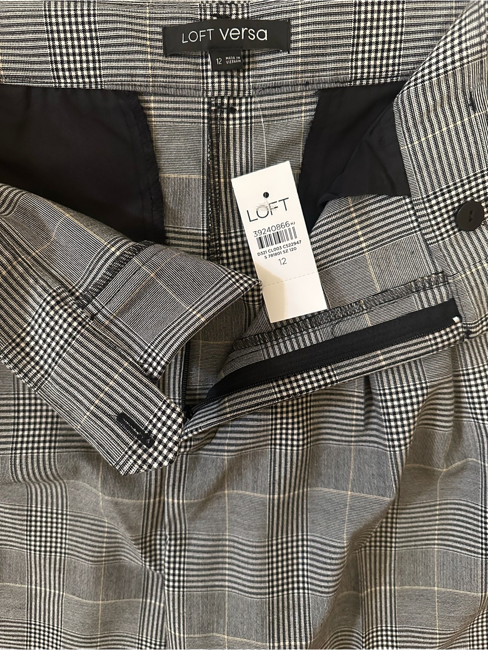 Loft Versa Plaid Pants View 3
